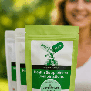 Gut Instinct gut health supplements UK with probiotics prebiotics and L glutamine