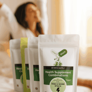 Rise & Shine daily energy supplements UK with Korean ginseng B12 and L-theanine