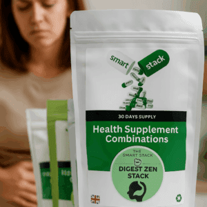 Digest Zen supplements for gut health UK with Slippery Elm Chamomile and Artichoke Leaf